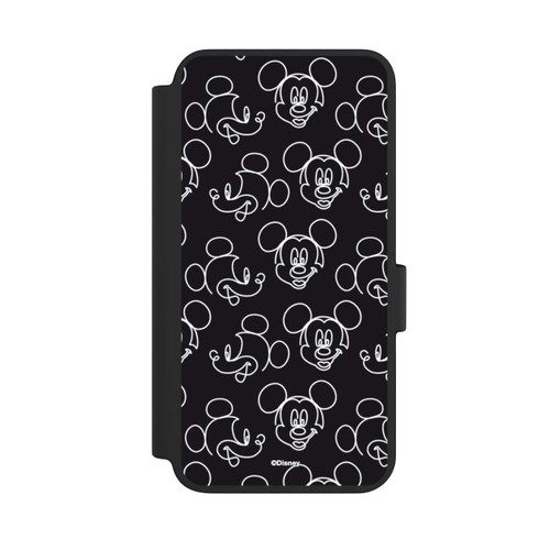 Samsung Galaxy S23 NIVOflip Disney Mickey Faces Black Line Art Pattern