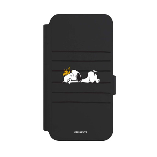Samsung Galaxy S23 NIVOflip Snoopy Woodstock Streifen Peanuts Transparent