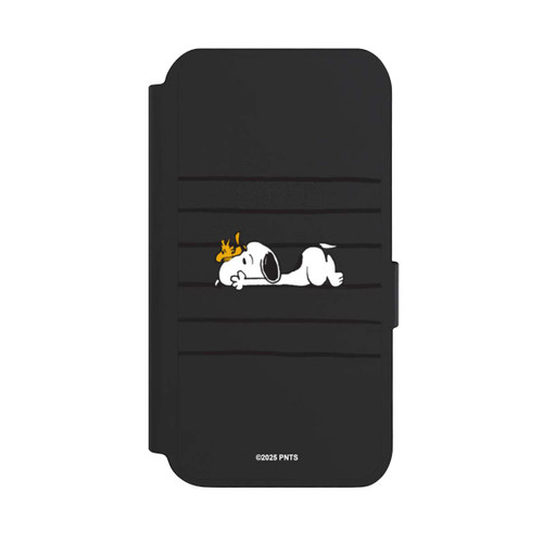 Samsung Galaxy S23 NIVOflip Snoopy Woodstock Streifen Peanuts Transparent