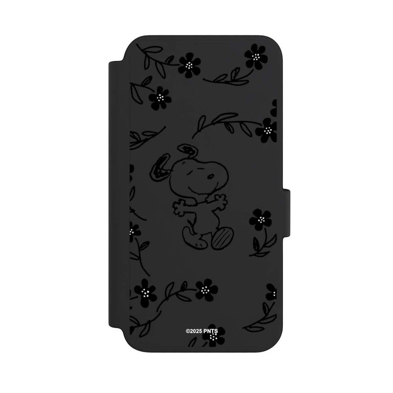 Galaxy S23 NIVOflip Snoopy und Flowers Transparent