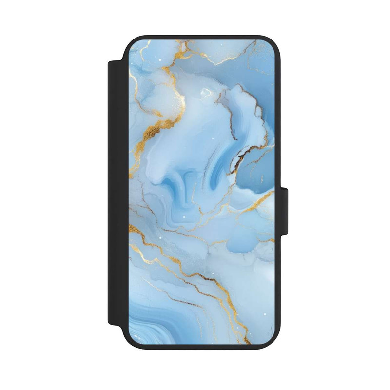 Galaxy S23 NIVOflip Blue Marble Goldprint