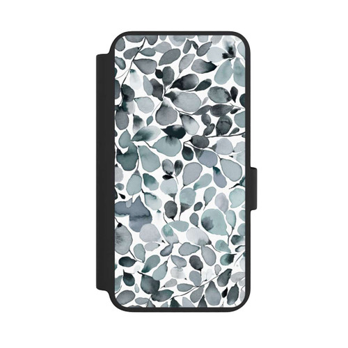 Samsung Galaxy S23 NIVOflip Eucalyptus Watercolor Leaves Grey