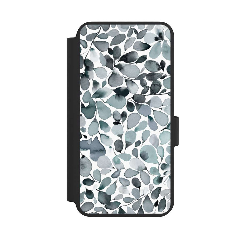 Galaxy S23 NIVOflip Eucalyptus Watercolor Leaves Grey