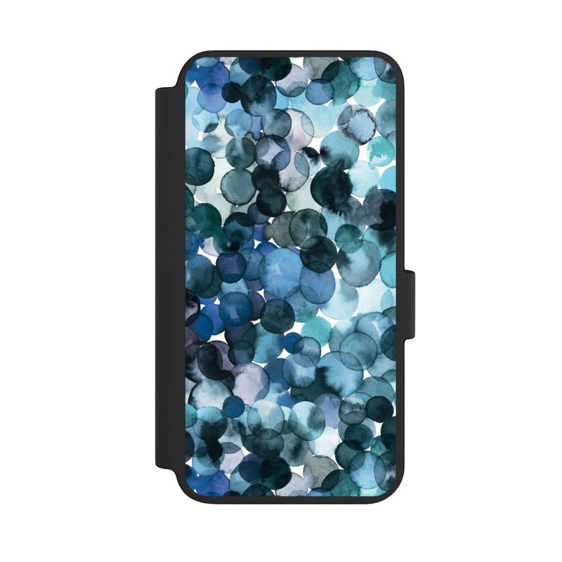 Galaxy S23 NIVOflip Watercolor Dots Blue Pattern