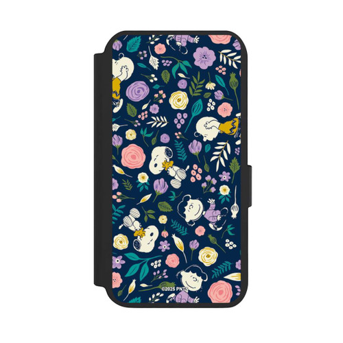 Samsung Galaxy S23 NIVOflip Peanuts Dark Flower Pattern