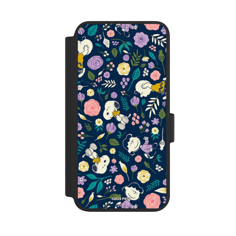 Galaxy S23 NIVOflip Peanuts Dark Flower Pattern