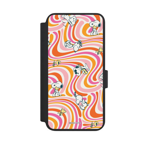 Samsung Galaxy S23 NIVOflip Peanuts Hippie Pattern Orange