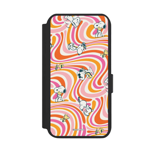 Samsung Galaxy S23 NIVOflip Peanuts Hippie Pattern Orange