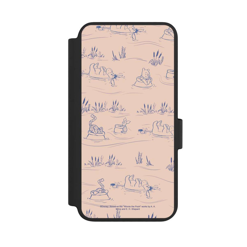 Galaxy S23 NIVOflip Winnie the Pooh Retro Pattern Bridges Pink