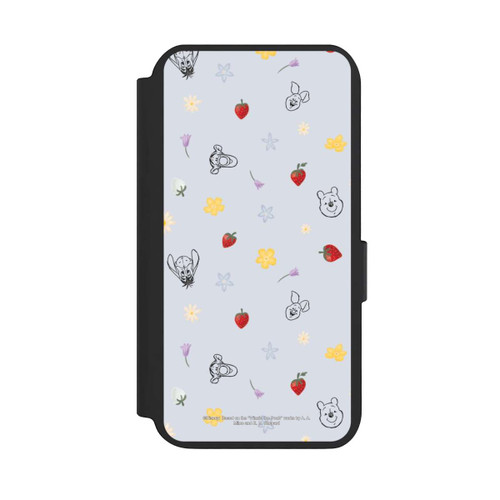 Samsung Galaxy S23 NIVOflip Winnie Puuh und Freunde Erdbeer Muster Blau