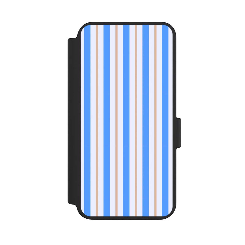 Galaxy S23 NIVOflip Stripes Blue Beige