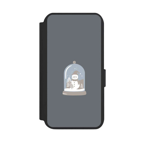 Samsung Galaxy S23 NIVOflip Minimalistische Schneekugel mit Schneemann