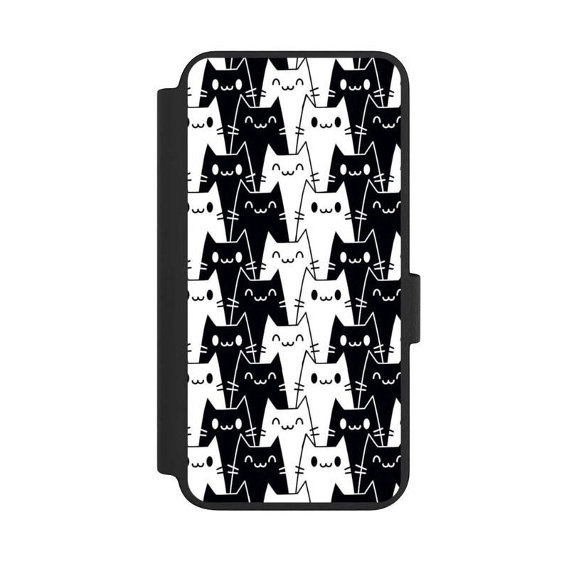 Galaxy S23 NIVOflip Papier Peint Chat Noir Blanc