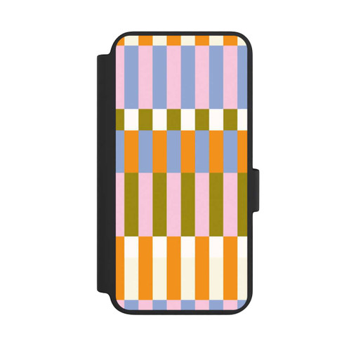 Samsung Galaxy S23 NIVOflip Thème à Carreaux Colorés et Audacieux
