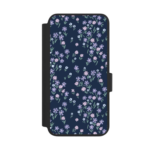 Samsung Galaxy S23 NIVOflip Thème Floral Bleu Foncé