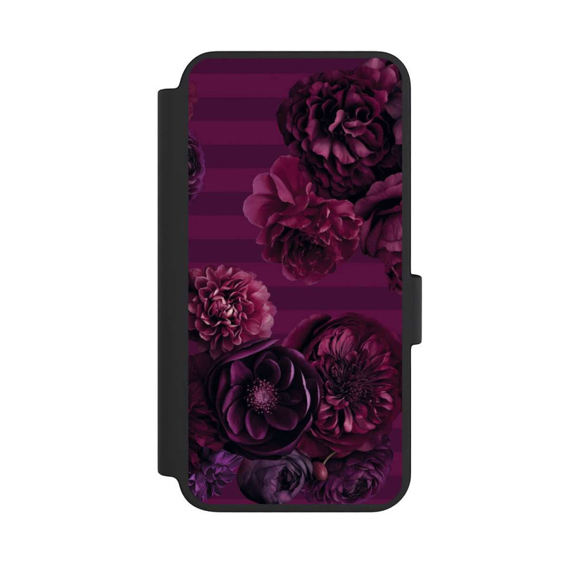 Galaxy S23 NIVOflip Majestic Baroque Blossom Dream Burgundy Pink with AI