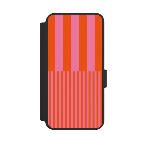 Samsung Galaxy S23 NIVOflip Striped Pattern Pink Red