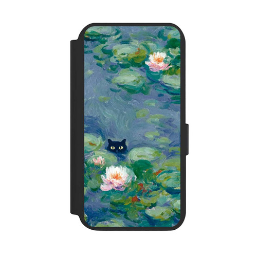 Samsung Galaxy S23 NIVOflip Katze im Teich Gemälde