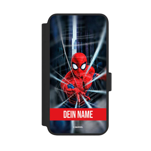 Samsung Galaxy S23 NIVOflip Spiderman Webs in Action Personalisierbar
