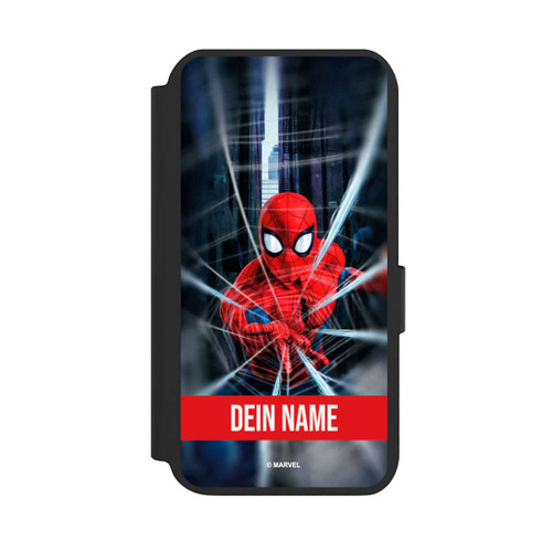 Samsung Galaxy S23 NIVOflip Spiderman Webs in Action Personalisierbar