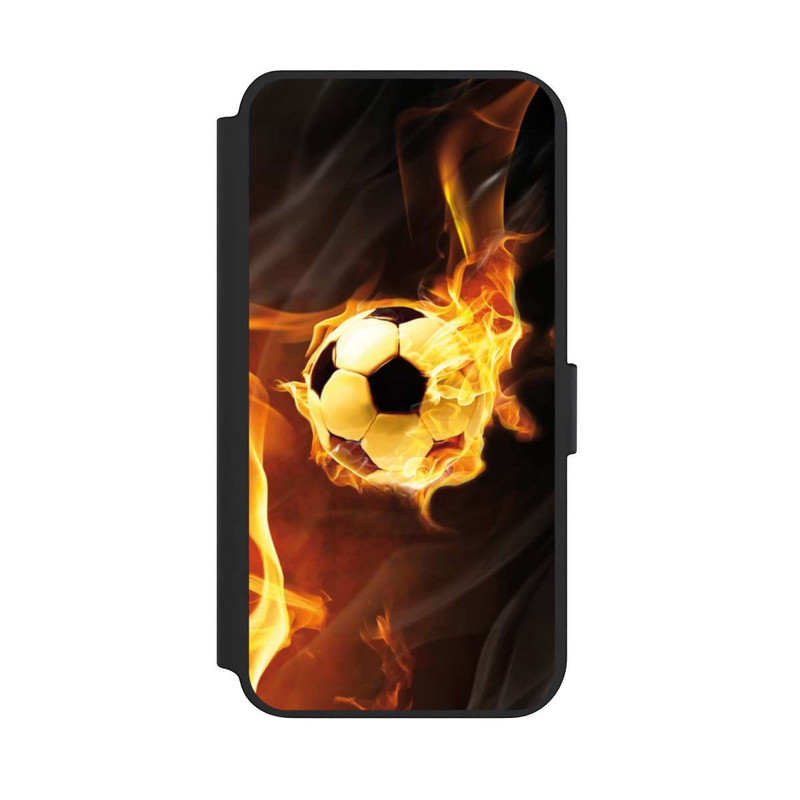 Galaxy S23 + NIVOflip Fußball in Flammen