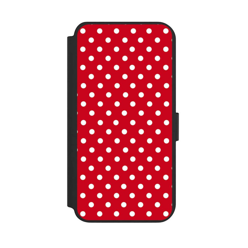 Galaxy S23 + NIVOflip Confettis Blancs sur Fond Rouge