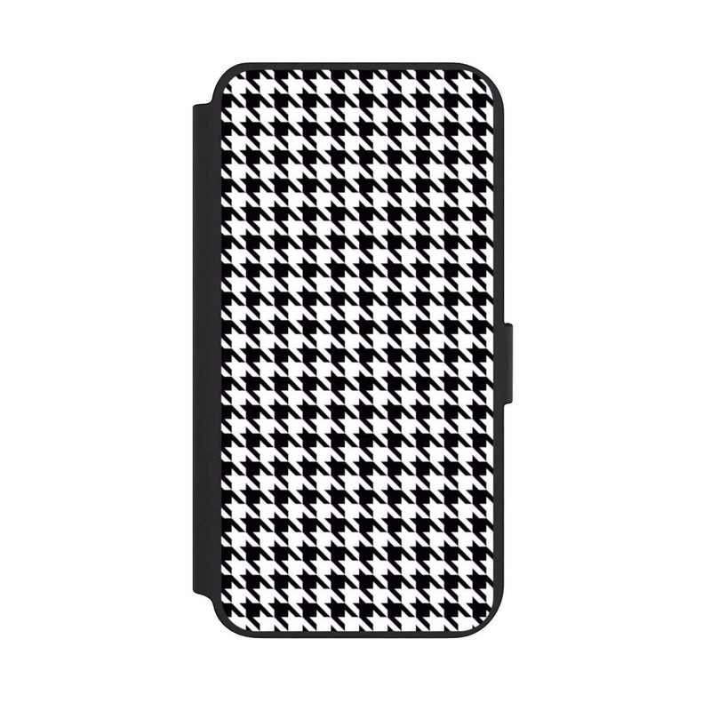 Galaxy S23 + NIVOflip Hahnentritt Schwarz Weiß