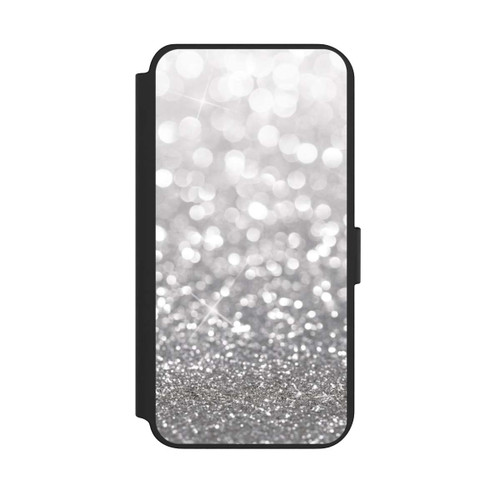 Samsung Galaxy S23+ NIVOflip Pluie de Paillettes Argentées Look
