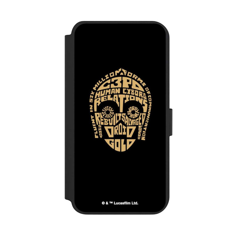 Galaxy S23 + NIVOflip C3PO Typo Graphique