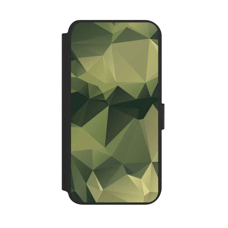 Galaxy S23 + NIVOflip Polygonales Camouflage