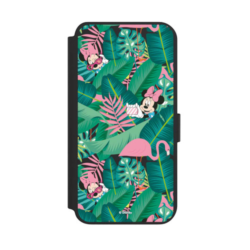 Samsung Galaxy S23+ NIVOflip Minnie Summer Palmblätter ohne Hintergrund