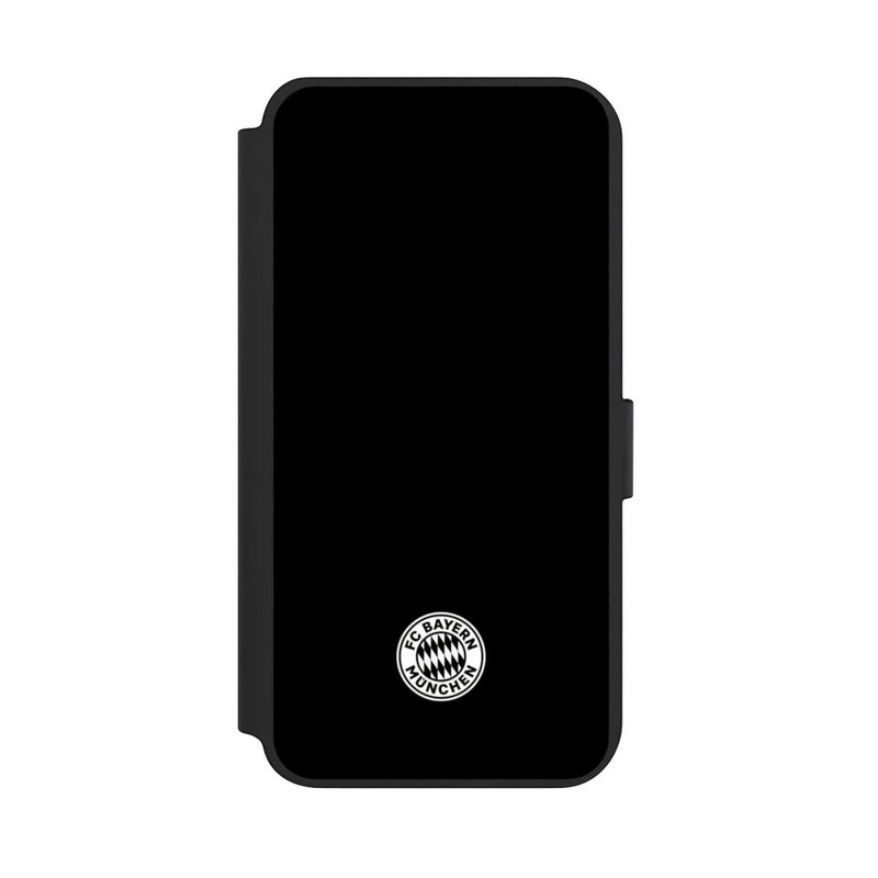 Galaxy S23 + NIVOflip Klassisches FCB Logo Klein - Weiß auf Schwarz