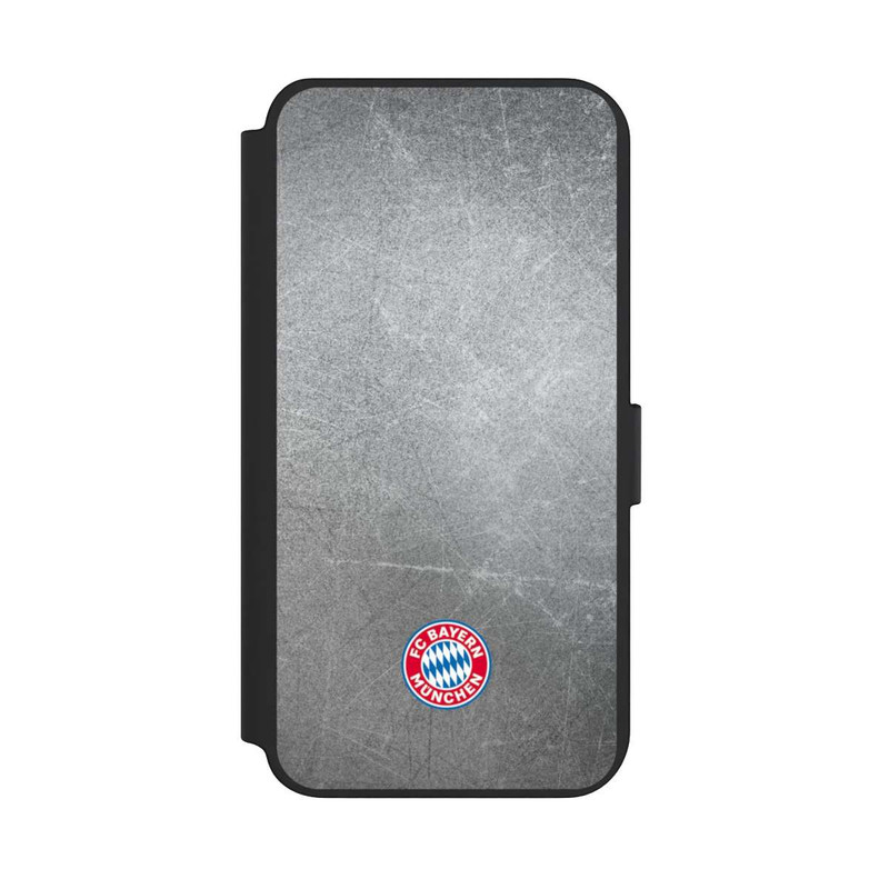Galaxy S23 + NIVOflip Klassisches FCB Logo Klein - Bunt auf Metalllook
