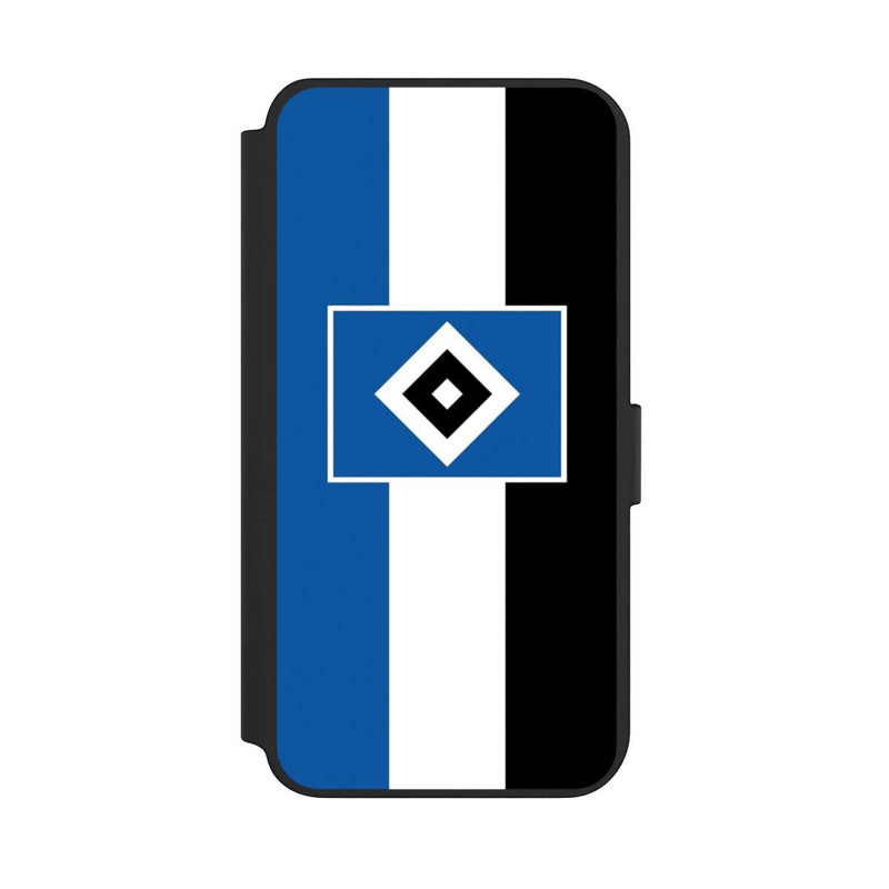 Galaxy S23 + NIVOflip HSV Streifen - Blau-Weiß-Schwarz