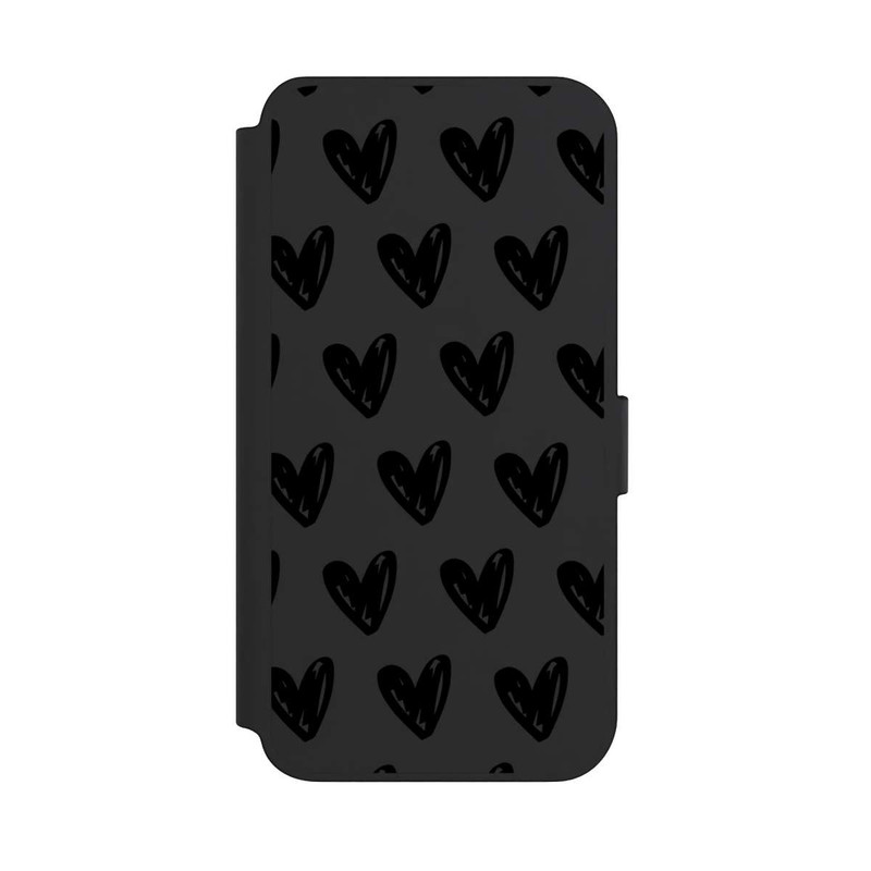 Galaxy S23 + NIVOflip Herzen Schwarz ohne Hintergrund