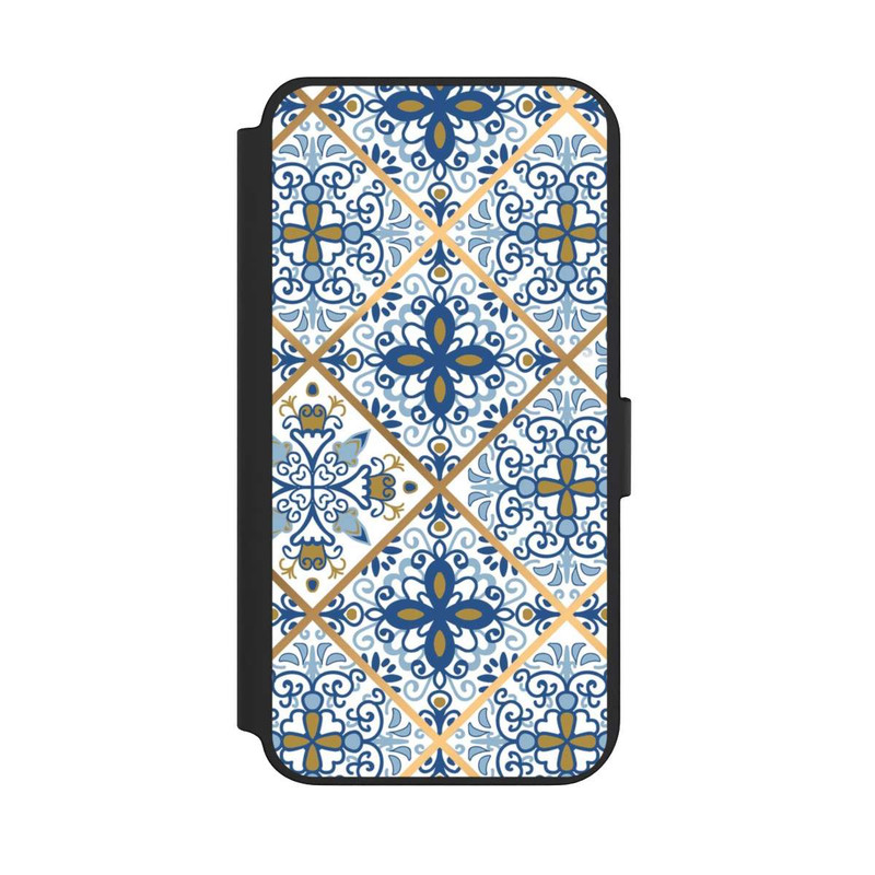 Galaxy S23 + NIVOflip Mosaic Blue-Gold Look