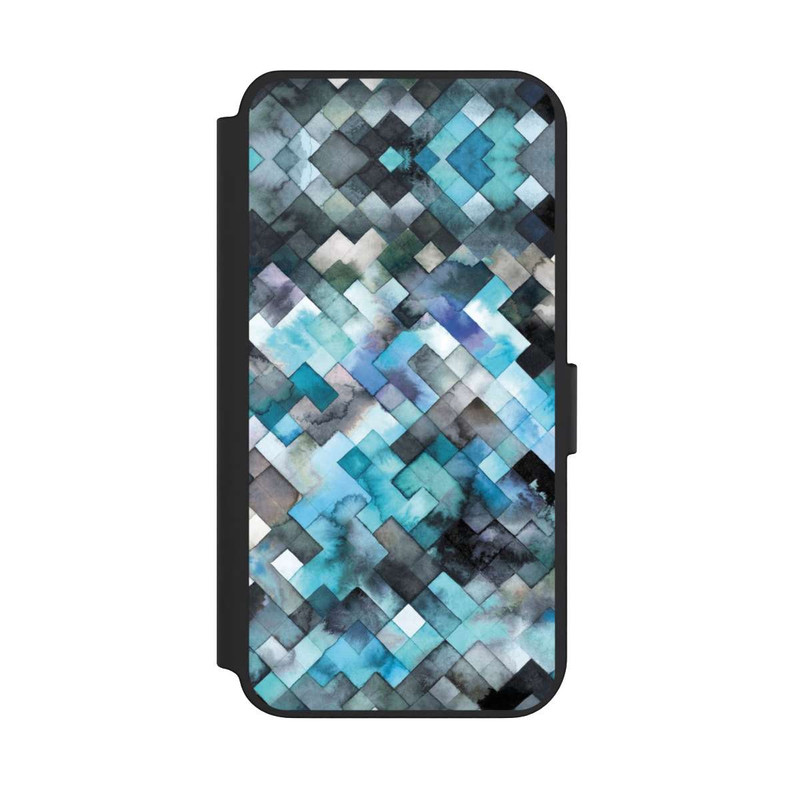 Galaxy S23 + NIVOflip Moody Geometry Blue