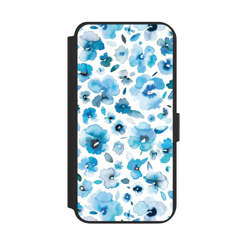 Galaxy S23 + NIVOflip Blaue tropische Blumen