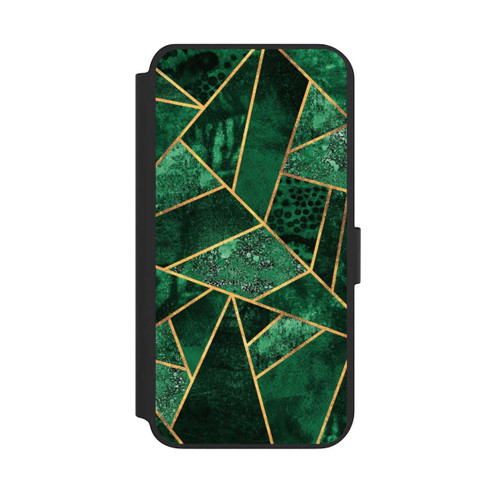 Samsung Galaxy S23+ NIVOflip Tief Smaragdgrün Golddruck