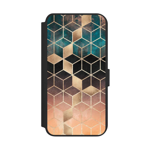 Samsung Galaxy S23+ NIVOflip Ombre Traum Würfel Gold Druck