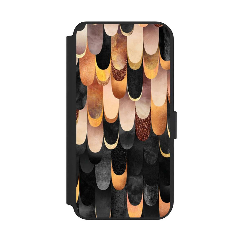 Galaxy S23 + NIVOflip Gefiedertes Kupfer und Schwarz