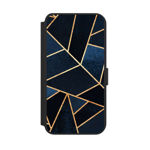 Samsung Galaxy S23+ NIVOflip Navy Stein Golddruck