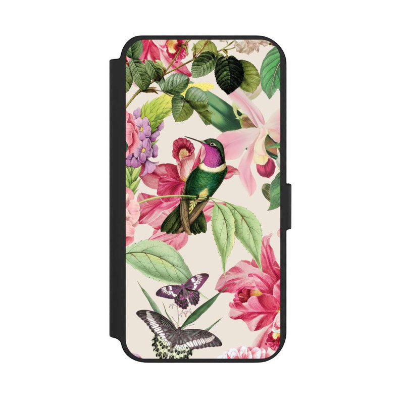 Galaxy S23 + NIVOflip Kolibris und Rosen Muster