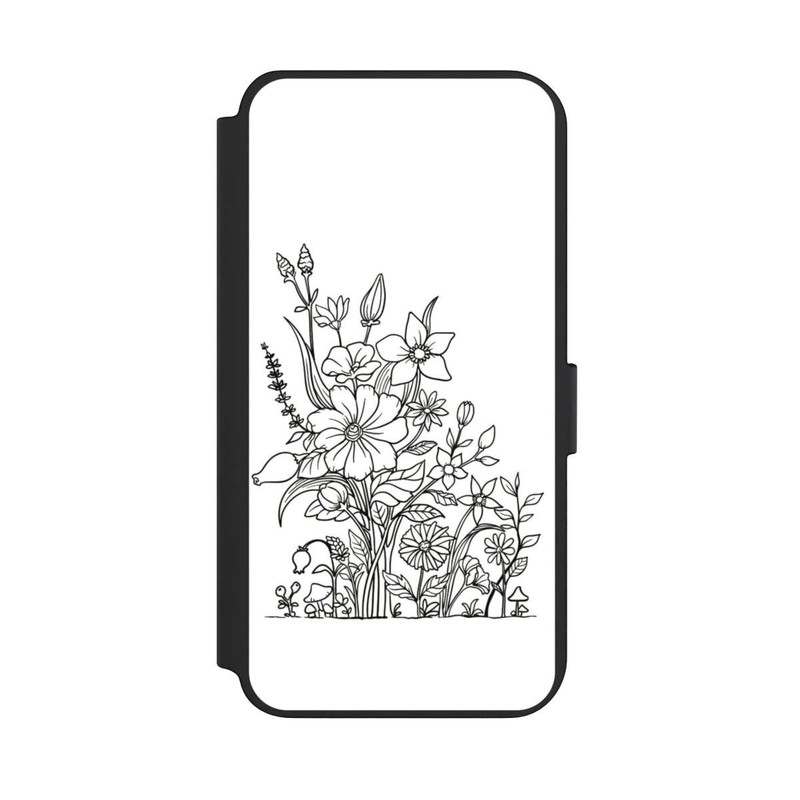 Galaxy S23 + NIVOflip Fleurs Dessin au trait