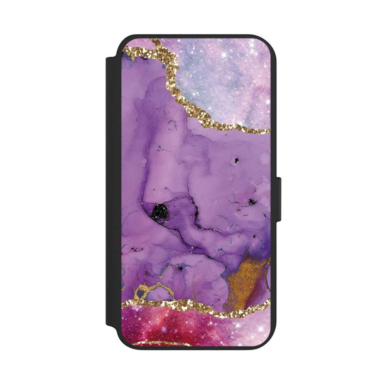 Galaxy S23 + NIVOflip Purple Galaxy Glamour Marble