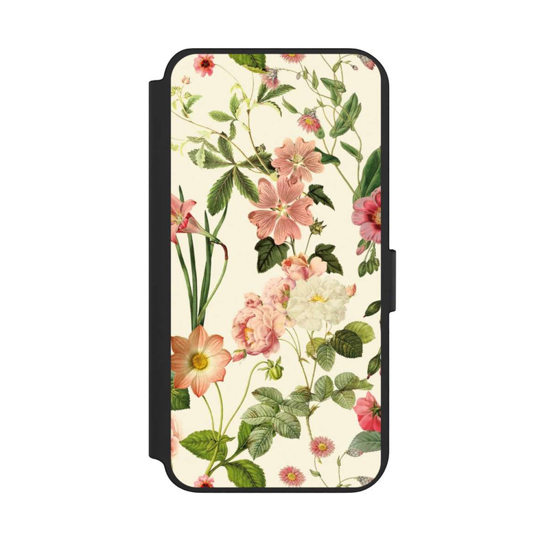 Galaxy S23 + NIVOflip Fleurs sauvages sur jaune clair