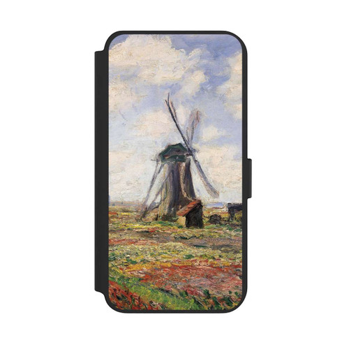 Samsung Galaxy S23+ NIVOflip Tulip Fields with the Rijnsburg Windmil by Claude Monet