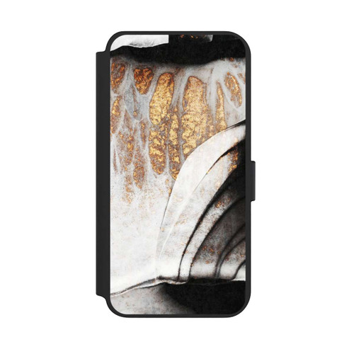 Samsung Galaxy S23+ NIVOflip Schwarze und goldene Adern