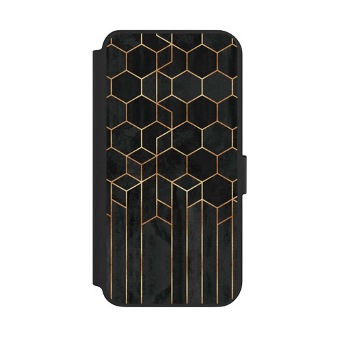 Samsung Galaxy S23+ NIVOflip Schwarze Sechsecke