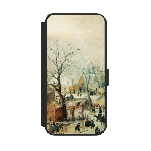 Samsung Galaxy S23+ NIVOflip Winterlandschaft mit Schlittschuhläufern - Hendrick Avercamp